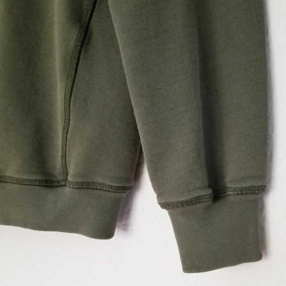 For Days Even Better Sweatshirt Crewneck 100% Organic Cotton Olive Green Size S - Picture 11 of 13